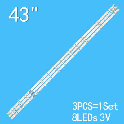 China JL.D43081330-269BS-M AJV-4266 Tv Backlight Led Strip For 43D9W DLED43HD 3X8 1002 1004 1009 for sale