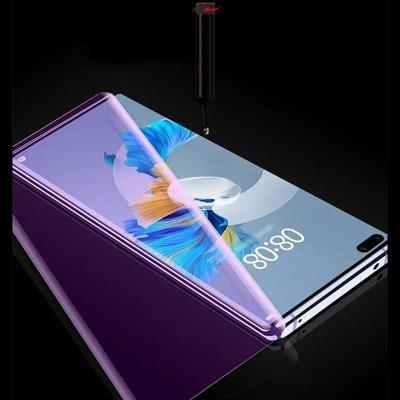 China Applicable mobile phone to honor purple V40 UV curved all liquid glue mobile phone film for sale