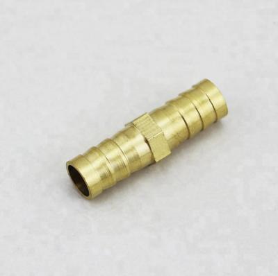 China Wholesale Brass 12mm Hose Fitting 6mm 8mm 10mm Simple Design Copper Pipe Barbed Tail Coupler Adapter Connector Reducer for sale