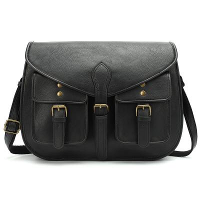 China Wholesale Vintage Mens PU Leather Goat Universal Messenger Bags for sale