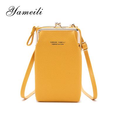 China Raymons Cell Phone Mini Women Vegan Leather Crossbody Bag Waterproof Mini Luxury Crossbody Bag Custom Free Handbags for sale