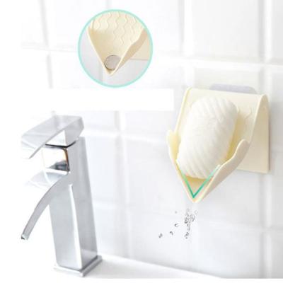 China Viable Multifunctional Kitchen Sink Drain Rack V-Shape Sponge Drain Rack Bathroom Sundries Storage Rack for sale