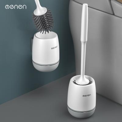 China Durable Corner Hanging Toilet Brush Long Handle Wash Brush Type Household Toilet Hanging Wall Cleaning Set for sale