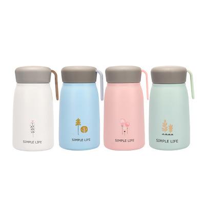 China 2023 Business Cartoon Cup Male Creative Literary Portable Cute Adult Water Bottle And Female Students Drinking Cup for sale