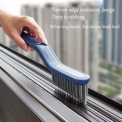 China Viable Window Cleaning Brush Tub Bathroom Sink Tile Scrub Brush Bristle Floor Crevice V-Shape Cleaning Brush for sale