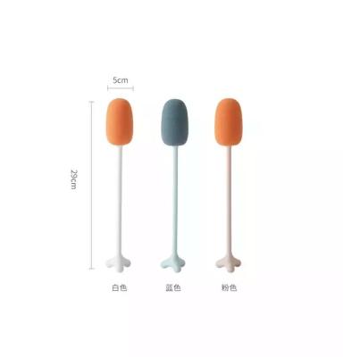 China Viable Hot Sale 29cm Long Handle Bottle Brush Sponge Bottle Cleaning Cleaning Brush Color Bottle Brush for sale