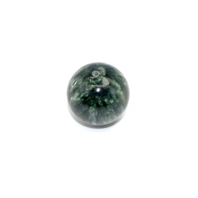 China Wholesale Natural Gemstone Accessories Men's A.C.A. Seraphinte Women Party Gift Loose Beads Sphere Pendant For Jewelry Making for sale