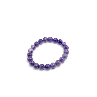 China CLASSIC Natural AAA Wholesale Handmade Bracelet Natural Charoite Semi Precious Gemstone Beads 9mm Stretch Bracelet for sale