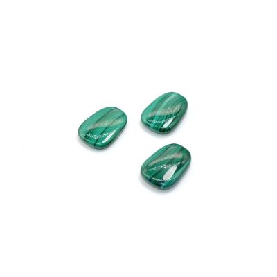 China Wholesale Men's Accessory Natural Malachite Women Party Gift AAA Gemstone Beads Loose Beads Trapezoid Shape Pendant For Jewelry Making for sale