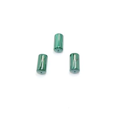 China Natural Wholesale Gemstone Men's Malachite Gift Party Women D.C.A. Beads Cylinder Pendant Loose Accessories Accessory For Jewelry Making for sale