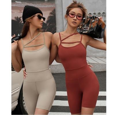 China QUICK DRY Casual Yoga Overalls Summer Sports Overalls Quick Drying Shorts Yoga Shorts For Women for sale