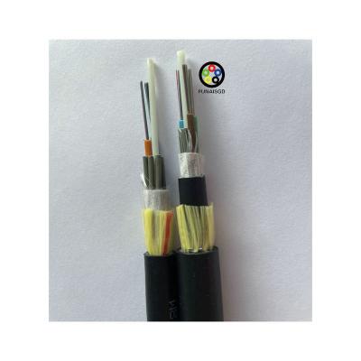 China ADSS Aerial Fiber Optic Cable Single / Double Jacket 12 24 Cores Span 100m for sale