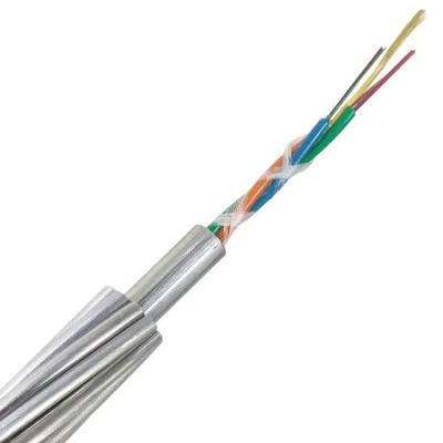 China Cables de fibra óptica OPGW Global de venta de 48 núcleos de alambre de tierra por encima de la cabeza compuesto en venta