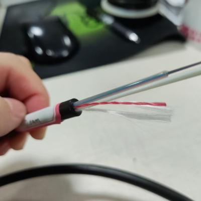 Chine Cable à fibre optique extérieur ASU Mini ADSS avec 80 et 120 mètres de portée avec 6 et 12 fibres à vendre