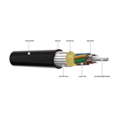 Chine Cable à fibre optique FRP blindé contre les rongeurs 12 cœurs 24 cœurs 144 cœurs GYFTY83 à vendre