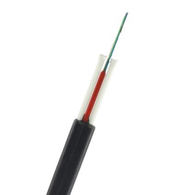 China Fábrica de cabos de fibra óptica ao ar livre FTTH Aerial 2 4 8 12 24 Core Flat Drop Fiber Optic Cable Meter Preço à venda