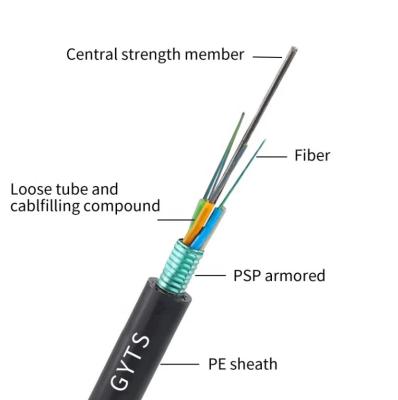 China Duct Cable 36 Core Outdoor Duct Armoured Multi-Loose Tube SM 9/125um G.652.D for sale