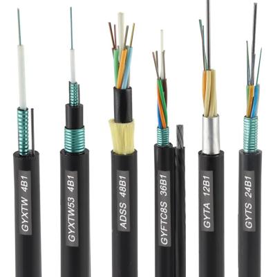 China ADSS Fiber Optic Cable  24core Outdoor Optical Fiber Cable ADSS single mode with long span Fiber Optic Cable MINI ADSS 12 24 48 72 96 144 288 Core for sale