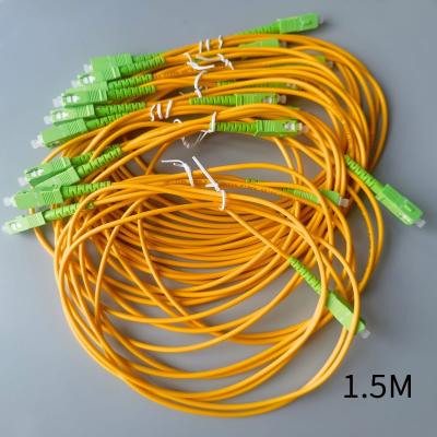 China Patchcord SC/APC-SC/APC 1m Ein-Modus-Duplexfaser G657A 2 zu verkaufen