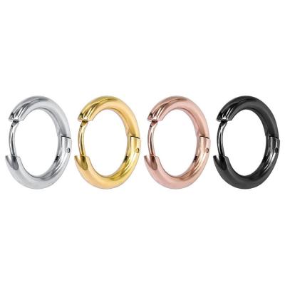 China FASHIONABLE Hot Selling Small 316L Stainless Steel Hoop Earrings for sale