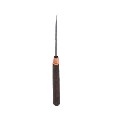 China Hotels Leather Hand Tools Shoes Awl Awl Straight Steel Sharp Seam Awl Straight Cone With Solid Wood Handle for sale