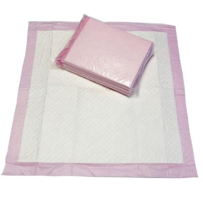 China 75*75cm Adult Care Pink Printed Disposable Incontinence Pads for sale