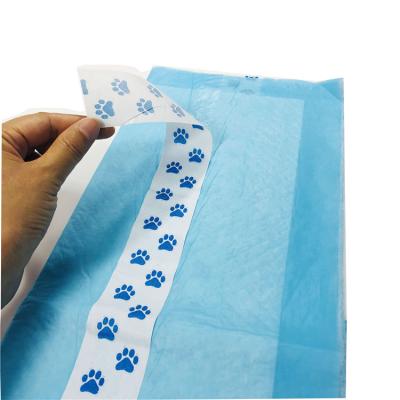 China Sustainable Disposable Puppy Pad With Sticker for sale