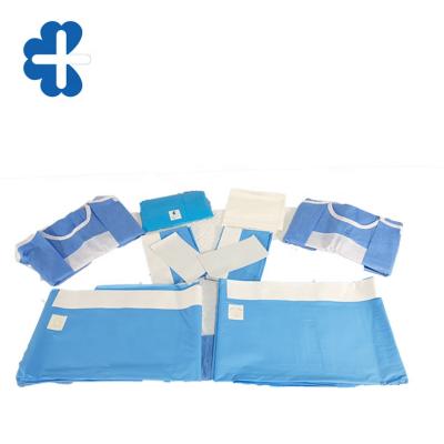 China Hospital Medical Consumables Disposable Sterile Surgical Kits Surgical Ophthalmic Kits Eye Drape for sale