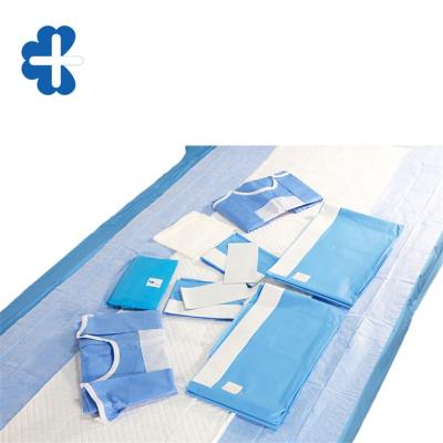 China Hospital Medical Consumables Disposable Sterile Surgical Kits Surgical Ophthalmic Kits Eye Drape for sale