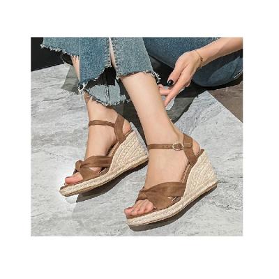 China Printed Fashion Wedged Waterproof Platform Sandals High Heel Platform Sandals Breathable and Comfortable High Heels Shoes for sale