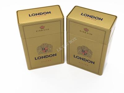 China O logotipo feito sob encomenda da lata de lata do cigarro de Londres Preminum imprimiu para o OEM/ODM de 10 blocos à venda