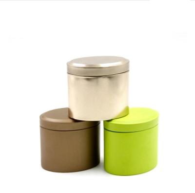 China Schmuck Verpackung Airtight Oval leere dekorative Blechcontainer Tea Geschenke Blechdosen zu verkaufen