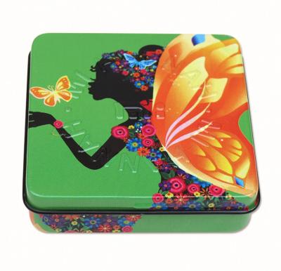 China Rectangular / Square Customized Mini Mint Candy Tin Box 0.23mm Tinplate Metal for sale