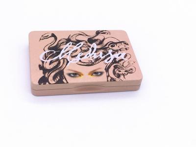 China Caja de regalo desnuda de la lata del sombreador de ojos 3 de la paleta desnuda del rectángulo con la grabación en relieve en venta