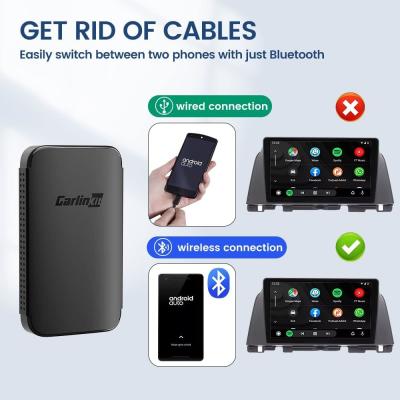 China A2A Android con cable Auto para Android inalámbrico Auto Ai Box Dongle para la reproducción de música de navegación en línea en venta