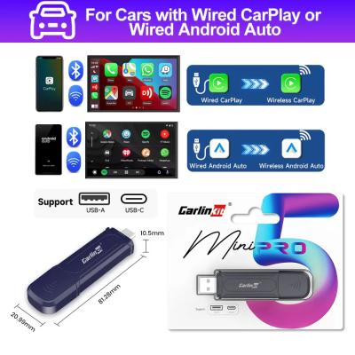 China Com fio para sem fio Mini SE Pro Ai Smart Box Adaptador sem fio Carplay Android Auto Wireless Carplay Dongle à venda