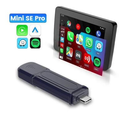 China Adaptador com fio para sem fio Carplay e Android Auto Mini SE Pro Dongle de conexão automática à venda