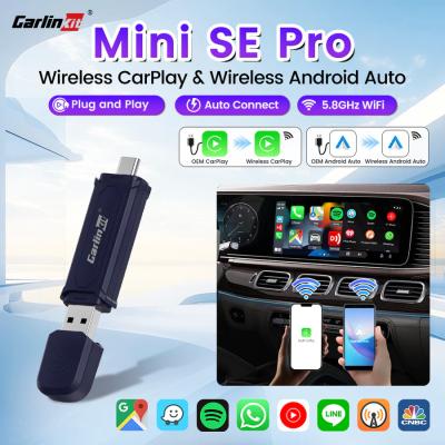 China CPC200 Mini SE Pro Online Upgrade Stereos 2 em 1 Adaptador sem fio CarPlay Android Auto Usb Carplay Carlinkit Ai Box à venda
