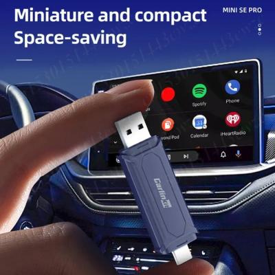 China Adaptador com fio para sem fio Carplay & Android Auto 2 em 1 Dongle Mini SEPro Ai Box Conexão rápida à venda