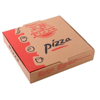 China Biodegradable Pizza Box Paper Corrugated Box Wholesale Disposable Takeout Packaging Cooking Customization for sale