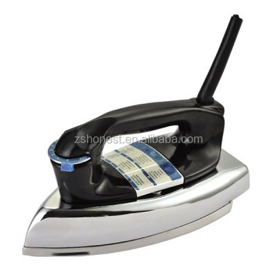 China Heavy dry iron; Hot Selling Electric Dry Iron In South America JP-78 Heavy Duty Electric Iron 500w 0.6~1.2kg Nonstick Coating Polished Checkers for sale