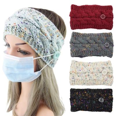 China European and American winter style women's warm headbands gently stretch winter knitted headbands for women for sale