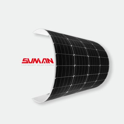 China Cheap 375W 370W 250W 310W ETFE Solar Panel 375W 370W 250W 310W Monocrystalline Flexible Ultralight Flexible Solar Panel 166mmx166mm for sale