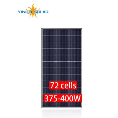 China Yingli 72 Cells 380W 385W 390W 395W 400W Solar Panel 375w Commercial Mono Monocrystalline Solar Panel Cheap Price Yingli Solar Panel With Glass for sale