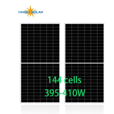 China Price Grade Yingli A Solar Panel 395w 400w 405w 410w PV Module Poly Solar Panel Commercial Cheap Mono Mono Crystal Mono Solar Panel Road for sale