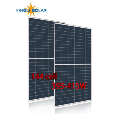 China Yingli Green Energy High Power Commercial Solar Panel For Home Use 395w 400w 405w 410w 415w Polycrystalline Solar Panel 144 Cells For Roof for sale