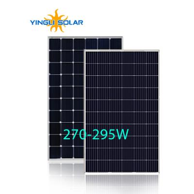 China Yingli Poly Solar Panel 270 Watt 275w 280w 285w 290w 295w Commercial Solar Panel China Supplier With CE TUV ETL Certificates for sale