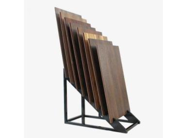 China Steel Header Bamboo Flooring Display Racks , Modern Metal Display Unit for sale