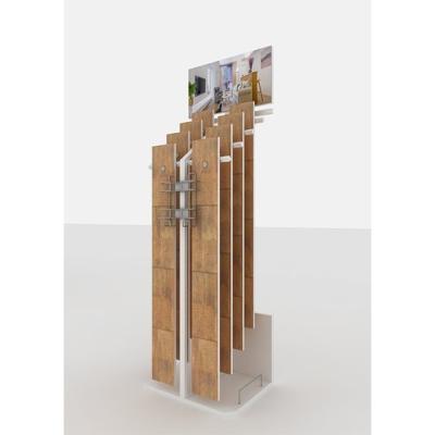 China Multiple Shapes Floor Tile Display Rack Commercial Store Fixtures For Exhibition for sale