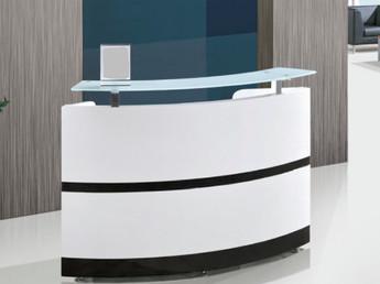 China Contemporary Front Curve Retail Checkout Counter OEM / ODM Available for sale